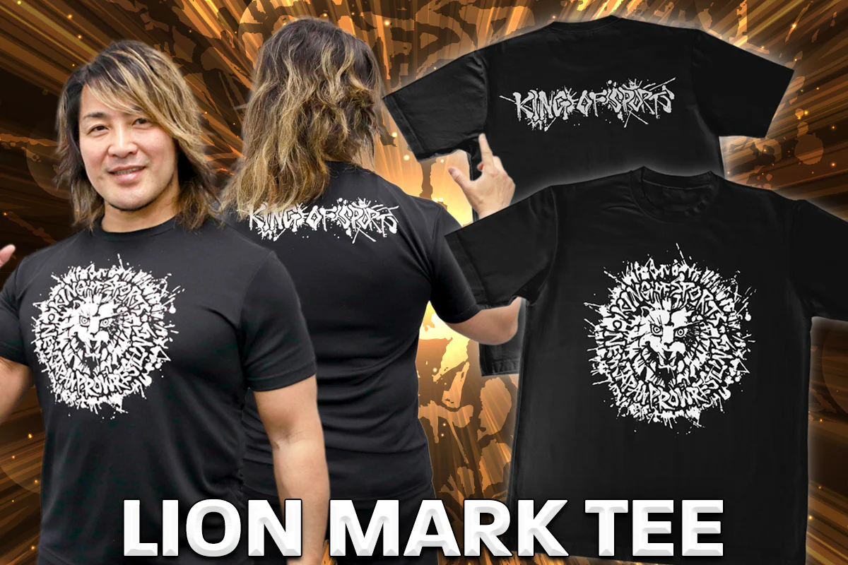 ライオンマーク ドライTシャツ（2025・ブラック×ホワイト） – プロレス