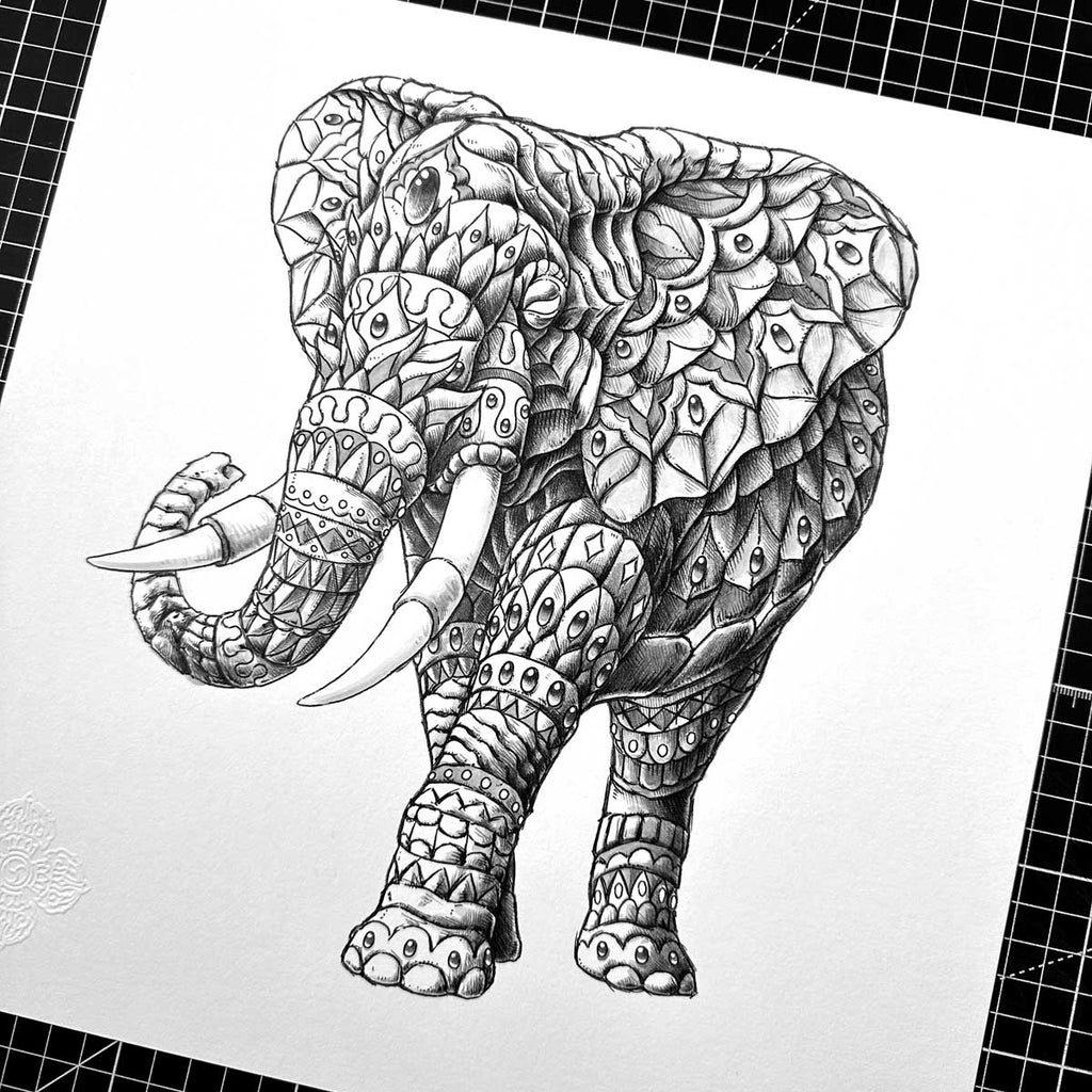 Ornate Elephant 4.0 (Original Artwork) BIOWORKZ
