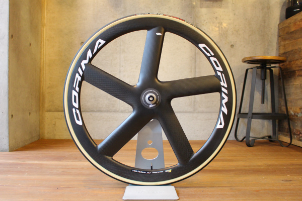 CORIMA 5スポーク HM ピスト カーボン チューブラー バトンホイール