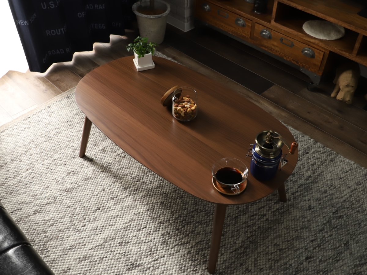 オールシーズンお洒落に使える！一人暮らしに最適なこたつテーブル