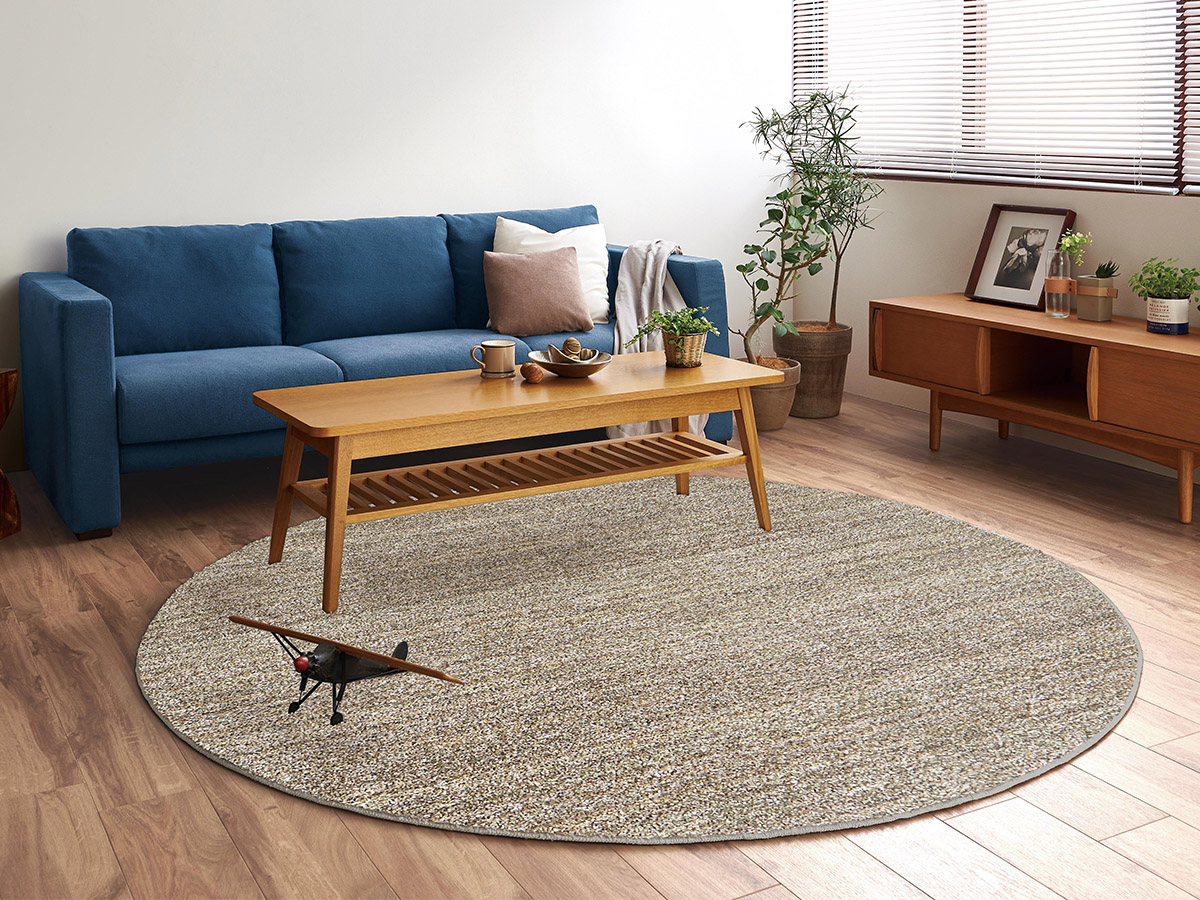 高機能＆サイズ豊富なミックカラーシャギーラグ『ラックス グレージュ