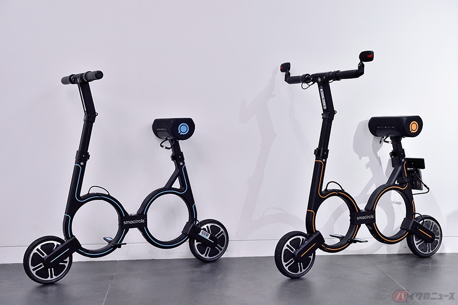 重さ約12kgの折りたたみ式電動バイク「smacircle S1」 新たな移動手段
