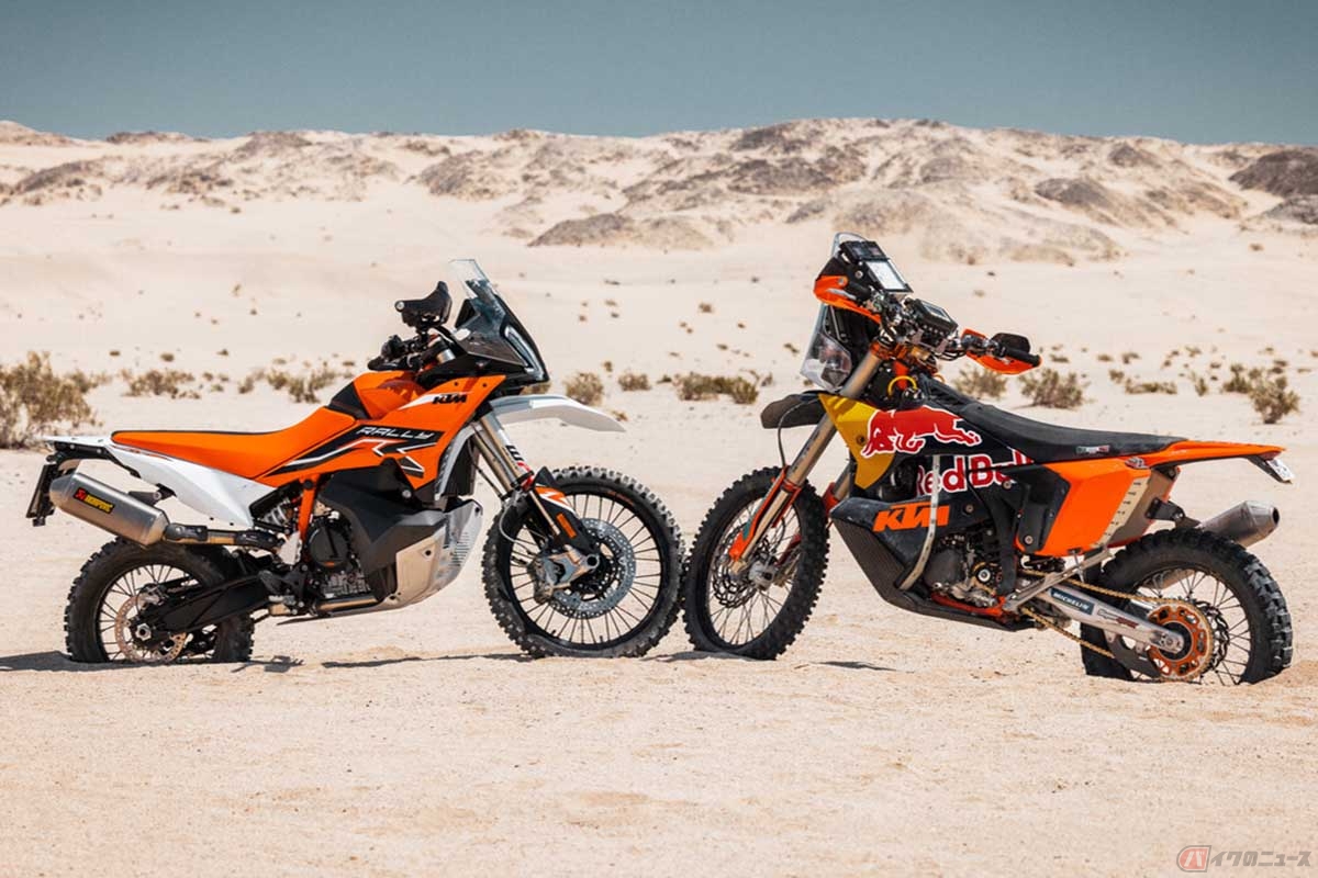 KTM「890 ADVENTURE R RALLY」 ダカールラリー優勝車と同等の装備が