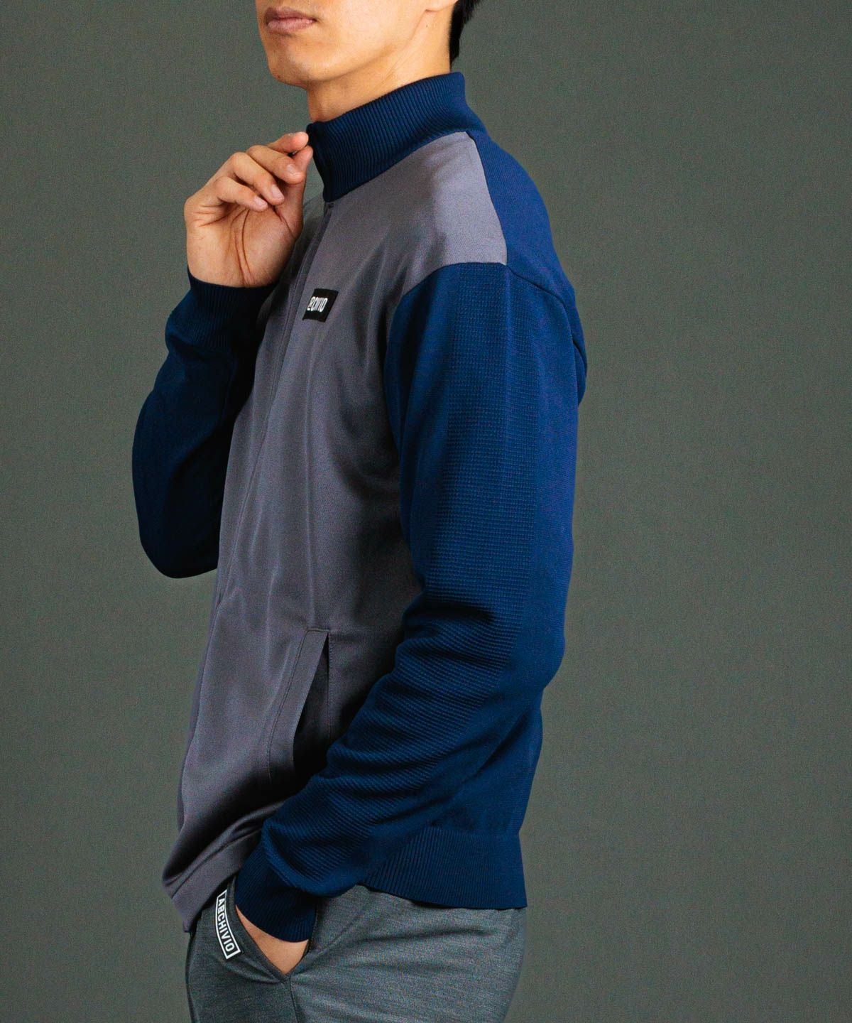 メンズ】異素材切替配色ブルゾン|アルチビオ - ゴルフウェアや婦人服通販