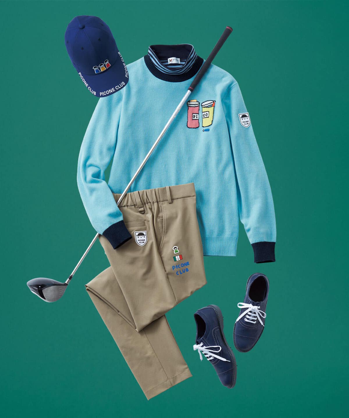 メンズ】カシミヤ100％刺繍ニット|ピッコーネクラブ-アウトレット