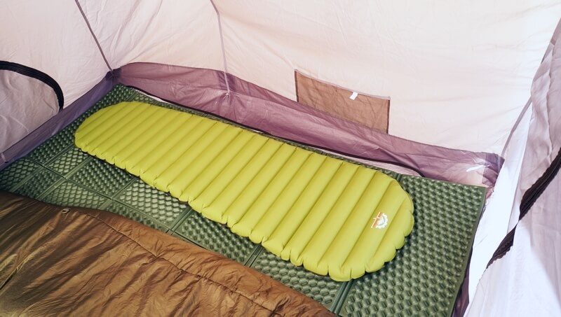 GearDoctorsのエアーマット「Apollo air」は冬も使える | 2層 厚さ8.1