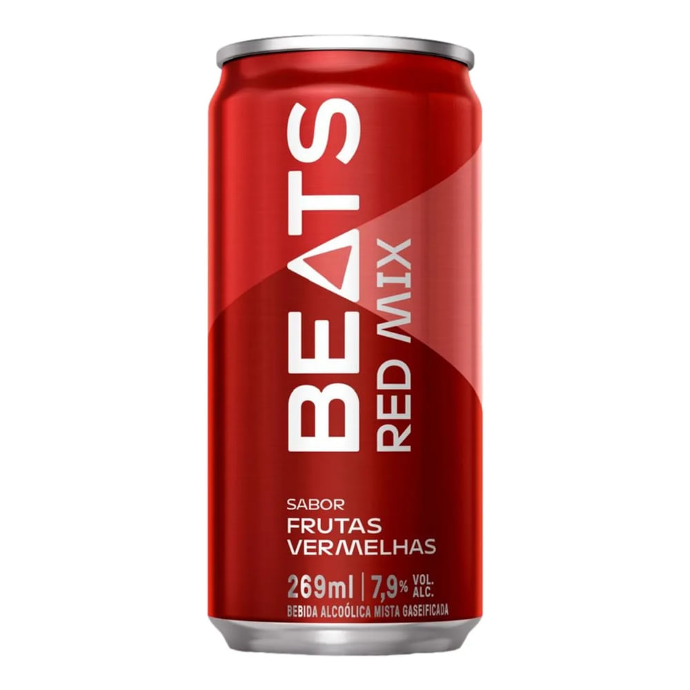 Drink Pronto Beats Red Mix Frutas Vermelhas 269ml Lata] - Bistek