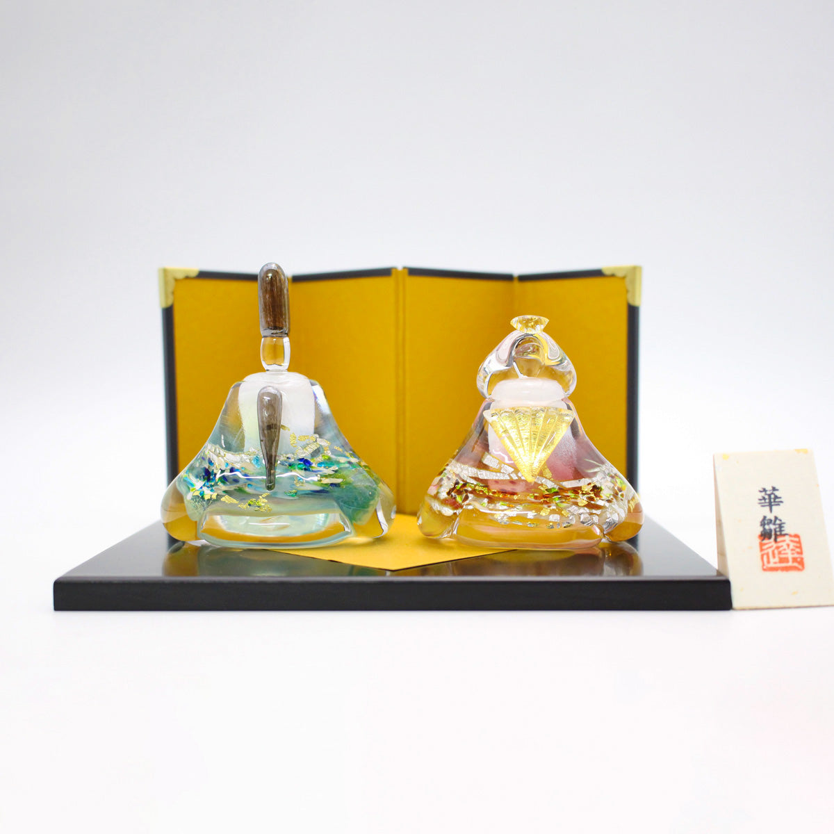 ガラスのお雛様 華雛（はなびな） glass calico グラスキャリコ