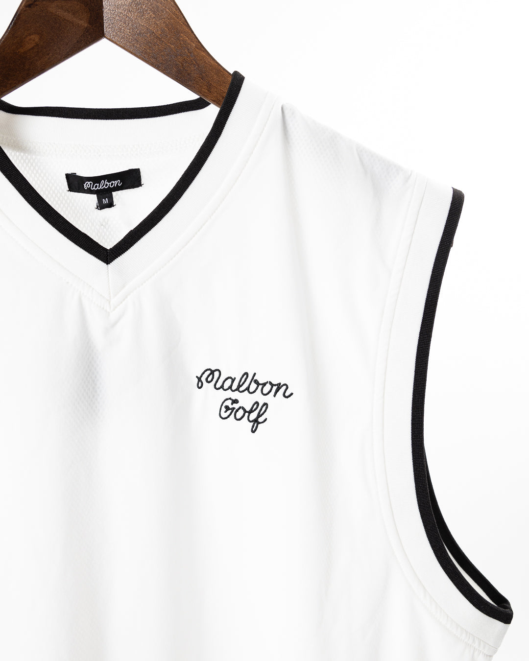 Malbon Evergreen Vest - White – Bisque Golf