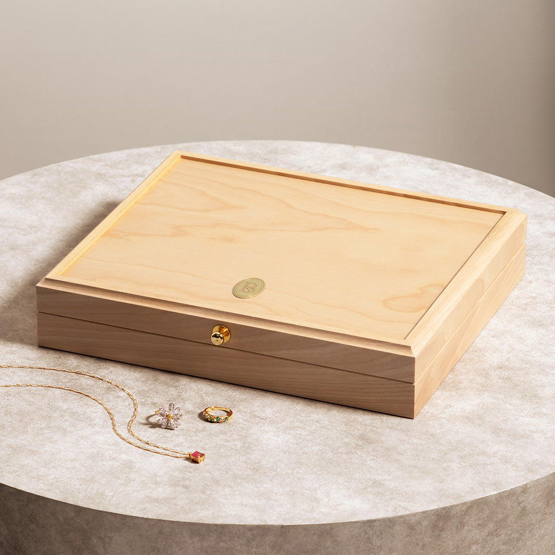 ビズー公式】ジュエリーボックス アクセサリー 収納 ケース 天然樺