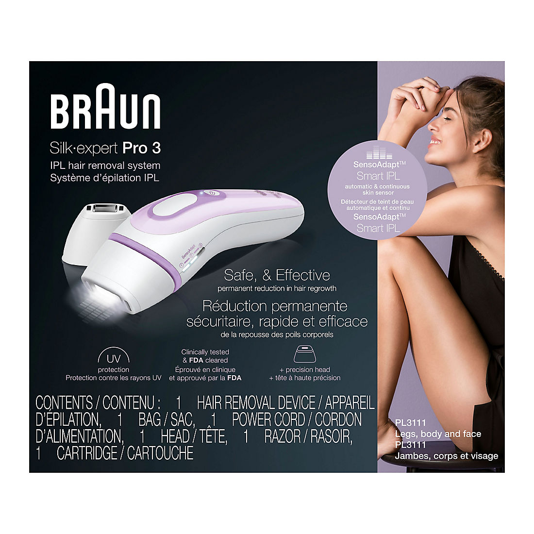 Braun Silk Expert Pro 3 PL3111 IPL At-Home Hair Removal System