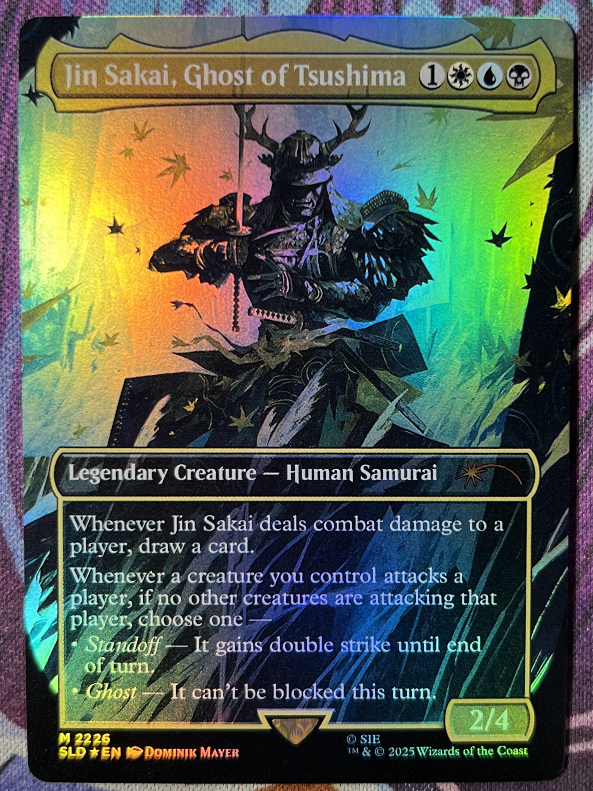Jin Sakai, Ghost of Tsushima SLD Full Art #2226 Foil – Bootleg Mage