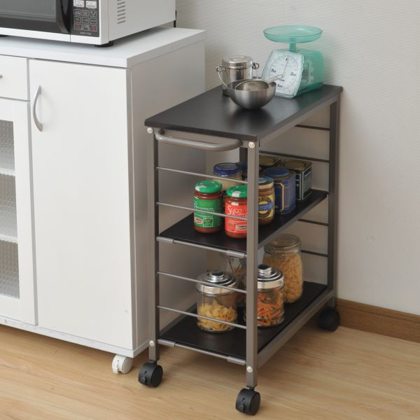 商品情報_棚が動かせるキッチンワゴン | 山善の商品情報サイト