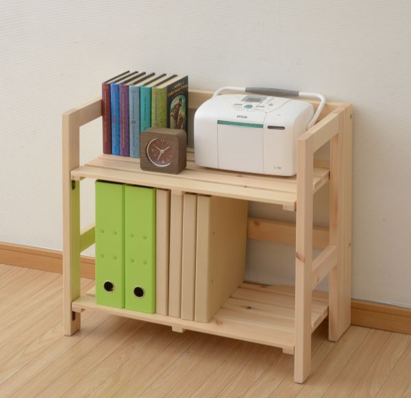 商品情報_天然木折りたたみラック（2段） | 山善の商品情報サイト