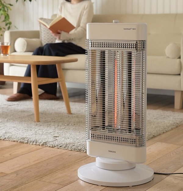 山善 YAMAZEN クラシックデザイン 電気ヒーター ブラック YAMAZEN(山善