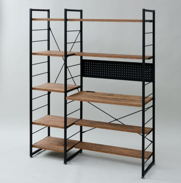 商品情報_ウッドシェルフデスク(126.5×42cm) | 山善の商品情報サイト