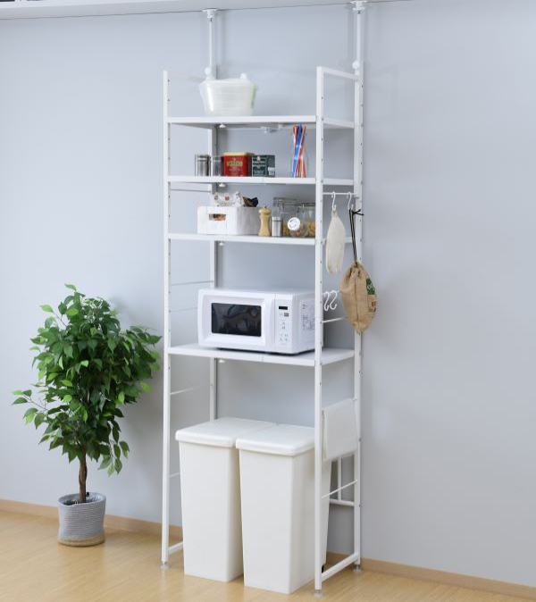 商品情報_突っ張りペール上ラック | 山善の商品情報サイト | YAMAZEN BOOK