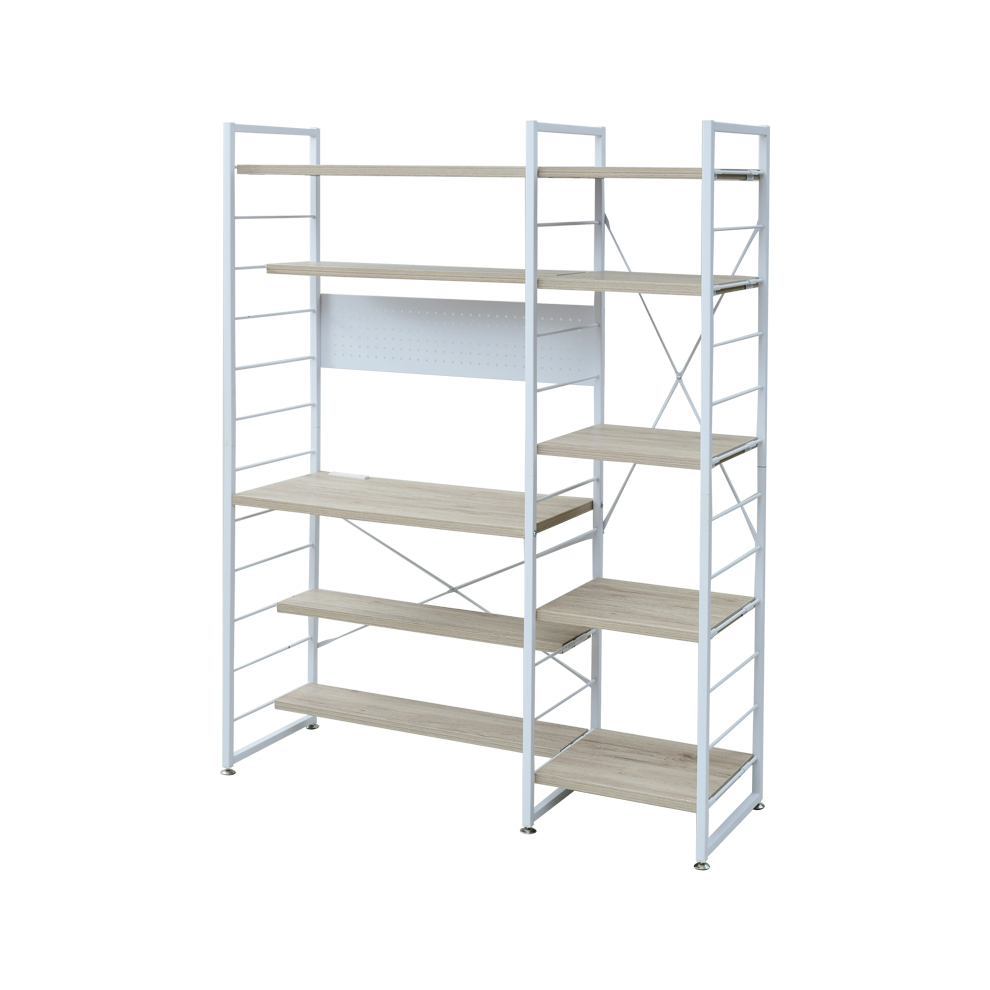 商品情報_ウッドシェルフデスク(126.5×42cm) | 山善の商品情報サイト