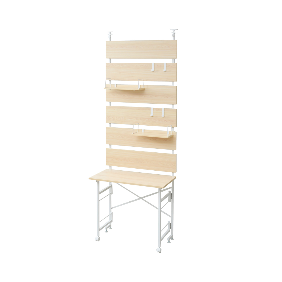 商品情報_突っ張り壁面折りたたみデスクラック | 山善の商品情報サイト