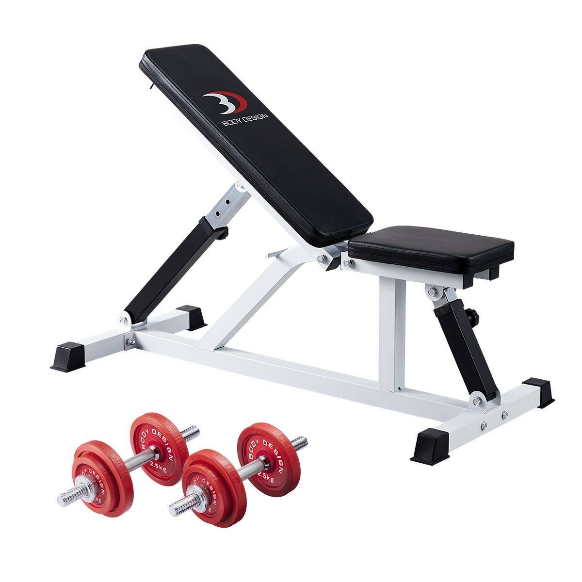 レッドトライパックⅡ / ラバーダンベルセット20kg | ボディデザイン