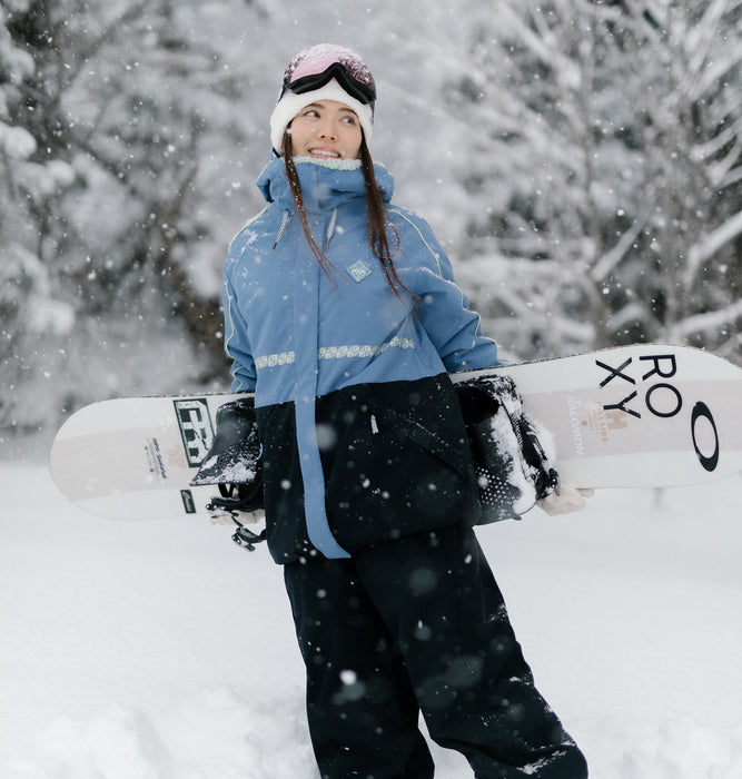 OUTLET】【REGULAR LONG FIT】10K Roxy HIGHRIDGE HOODIE JK スノー