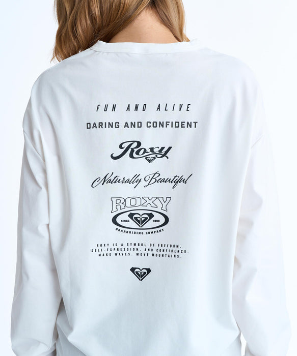 ROXY HISTORICAL LOGO L/S バックプリント 長袖ラッシュガード【2026年