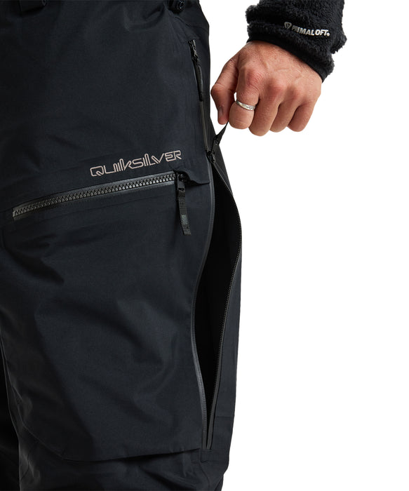 QUIKSILVER メンズ HIGHLINE PRO 3L GORE-TEX BIB ゴアテックス スノー