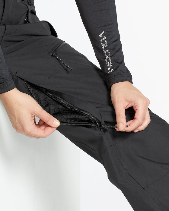 OUTLET】VOLCOM Womens Stone Mica 20K Pants - Black