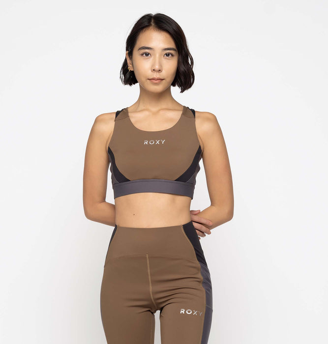 OUTLET】Roxy 水陸両用 速乾 UVカット ブラトップ JUMP HIGH METALLIC BRA