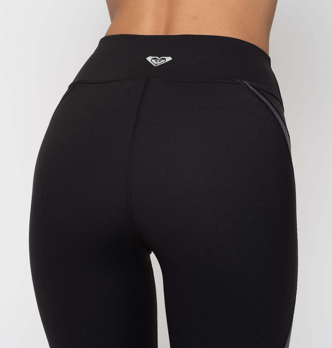 OUTLET】Roxy 水陸両用 速乾 UVカット ハイウエストレギンス JUMP HIGH