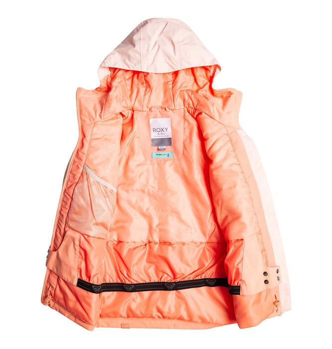 OUTLET】【REGULAR FIT】 (130-150cm向け)10K Roxy キッズ SNOWMIST