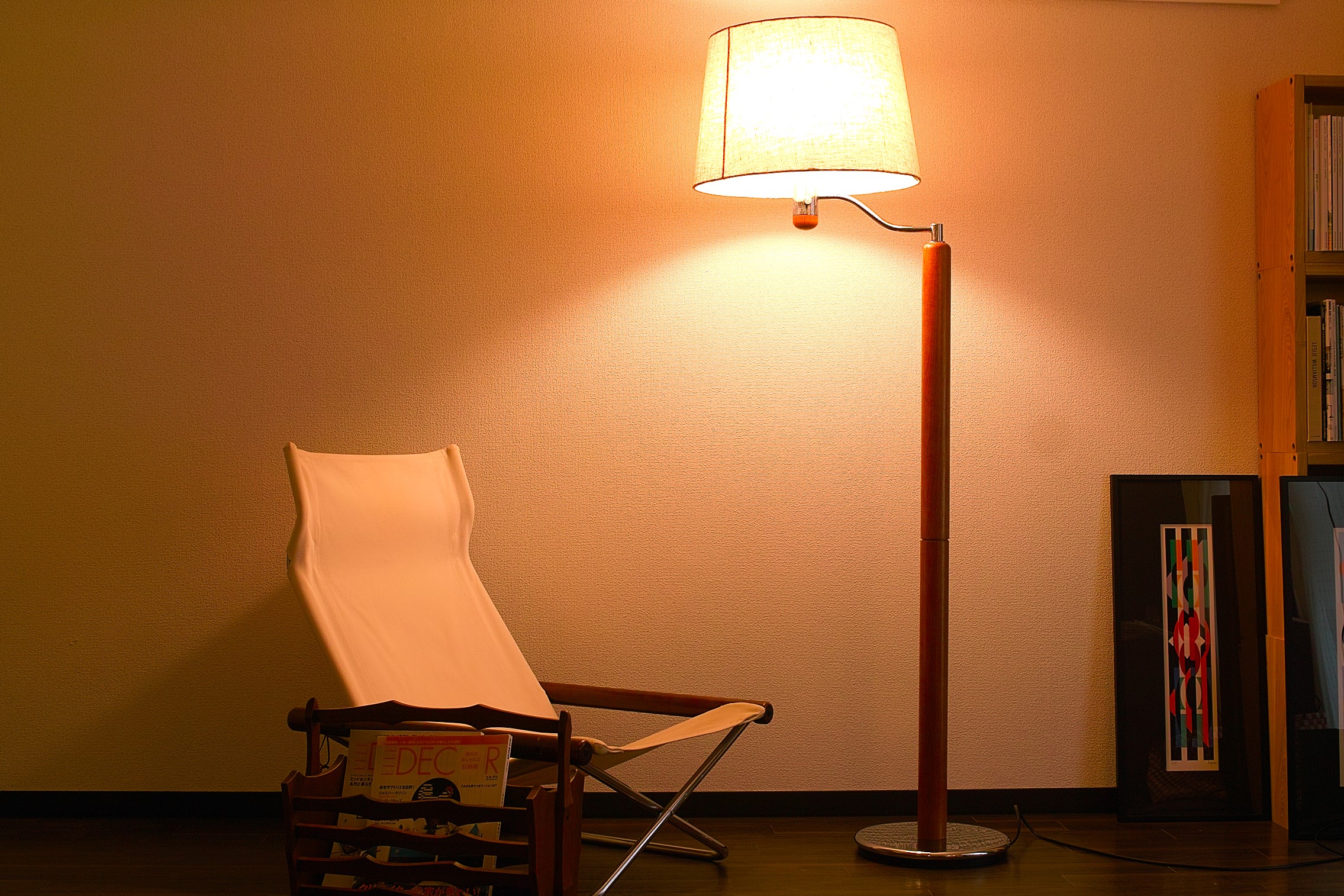 No.6334「チーク無垢のフロアランプ：調光機能付き」SOLD | ボルト