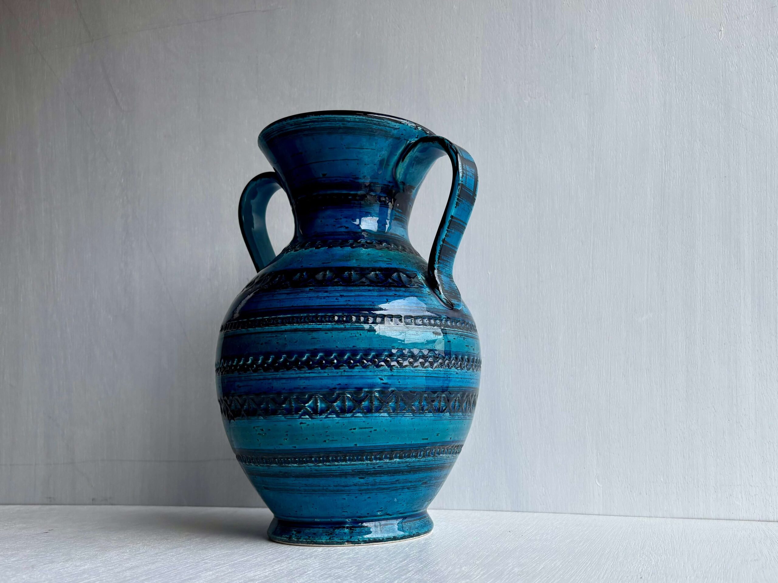 No.11544「FLAVIA〈リミニブルー〉ベース：イタリア」高さ26cm