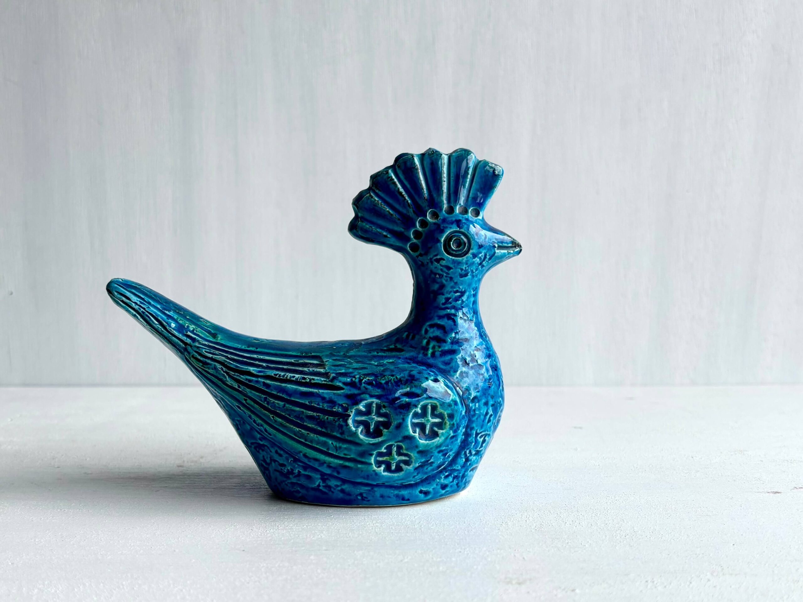 No.11691「FLAVIA〈リミニブルー〉オブジェ：イタリア」幅14cm SOLD