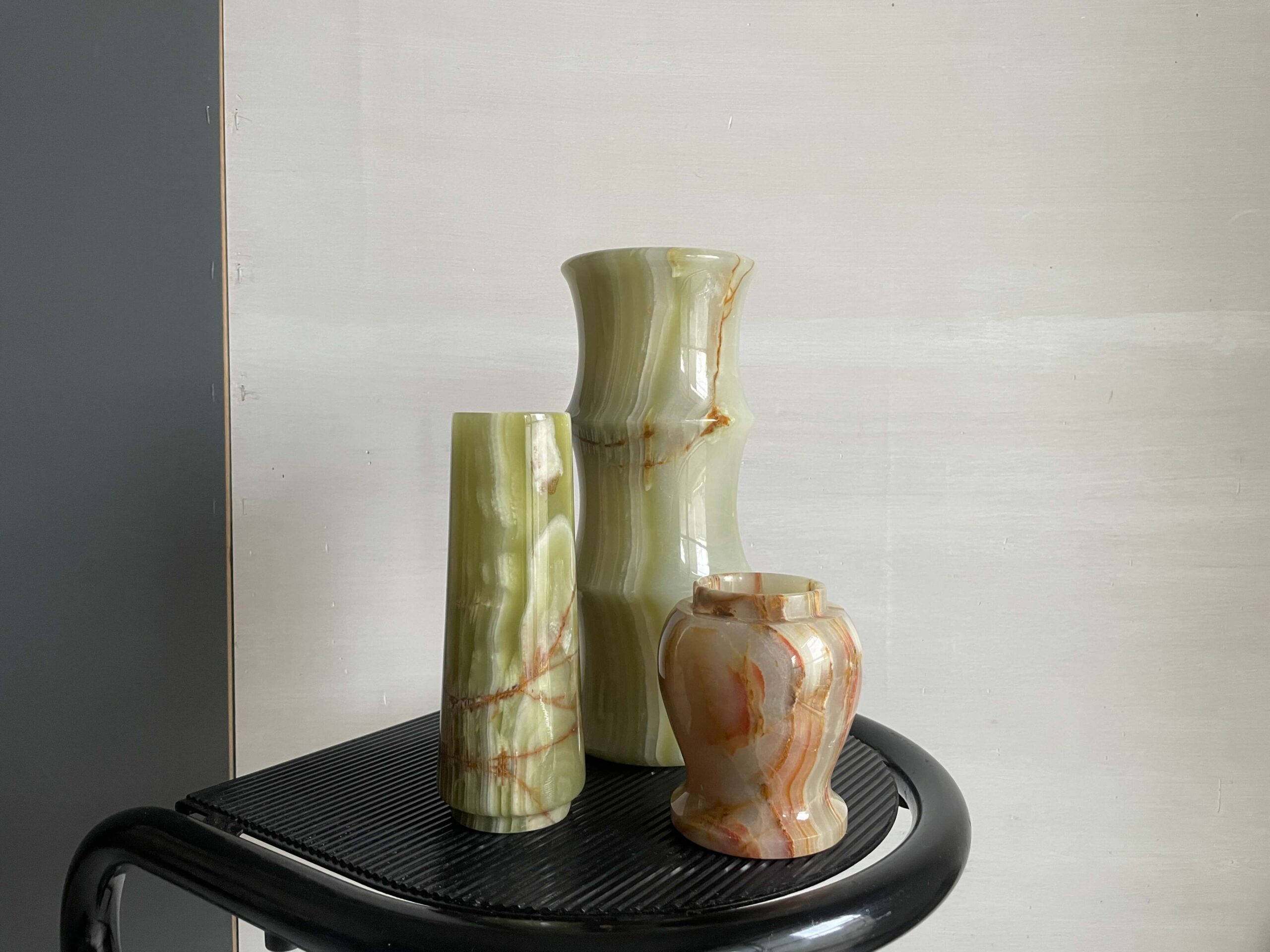 No.10740「オニキスのフラワーベース」高さ17.5cm SOLD | ボルトナット