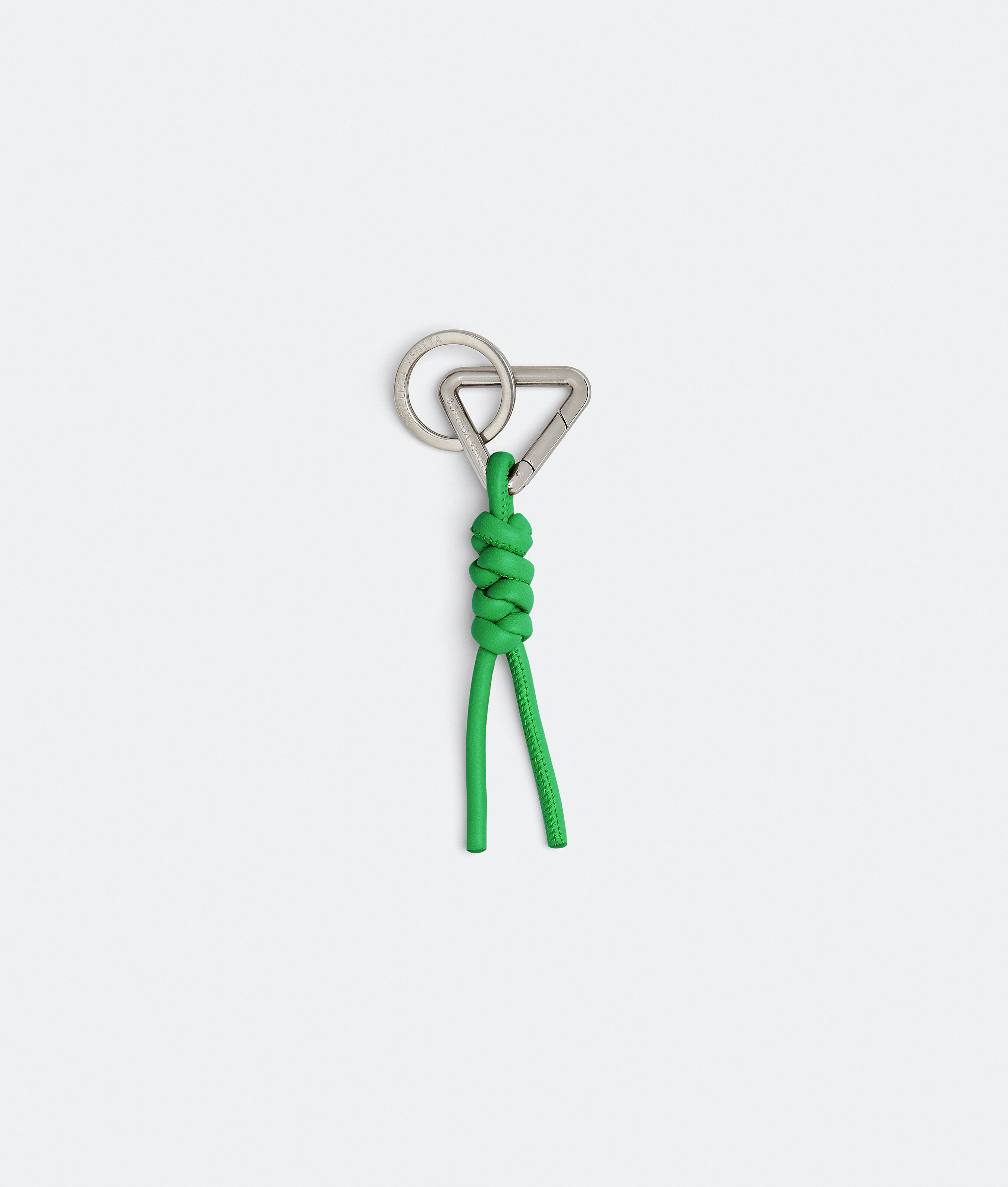 Men's Triangle Key Ring in Parakeet | Bottega Veneta US