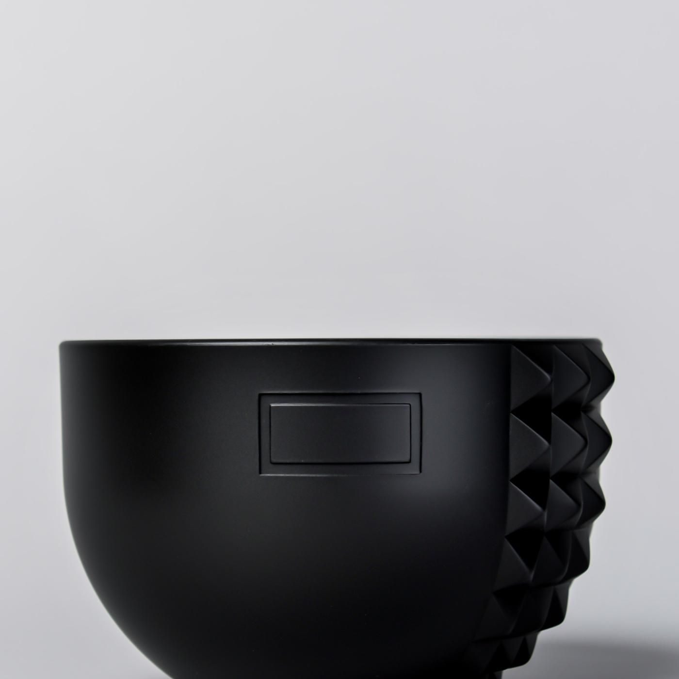 BOTANIZE PLA POT BOWL VERTICAL STUDS “Black” φ11.5cm