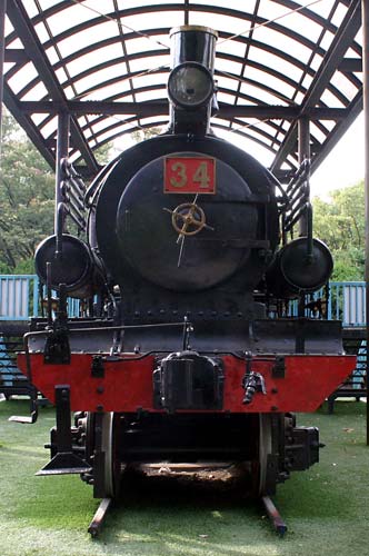 テンダー機関車B-3(東武鉄道34号機関車)＝保存鉄道