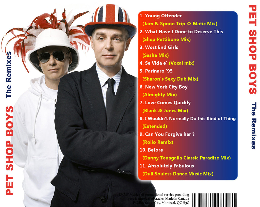 Pet Shop Boys - The Lost Mixes REMIX Collection CD – Borderline MUSIC