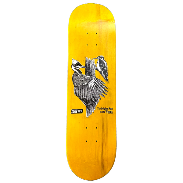 BIRDS SKATE DECK - STAINED YELLOW – BOX 125