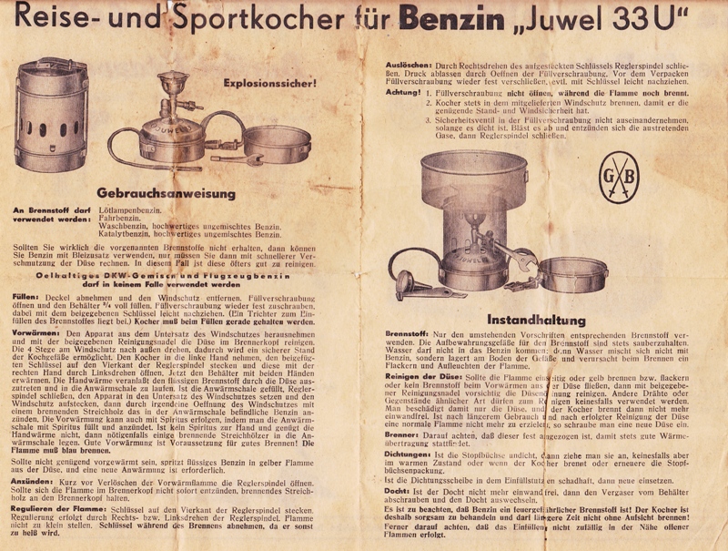 分隊用ストーブ (Juwel 33 Feldkocher fur ein Gruppe) : 東部戦線的