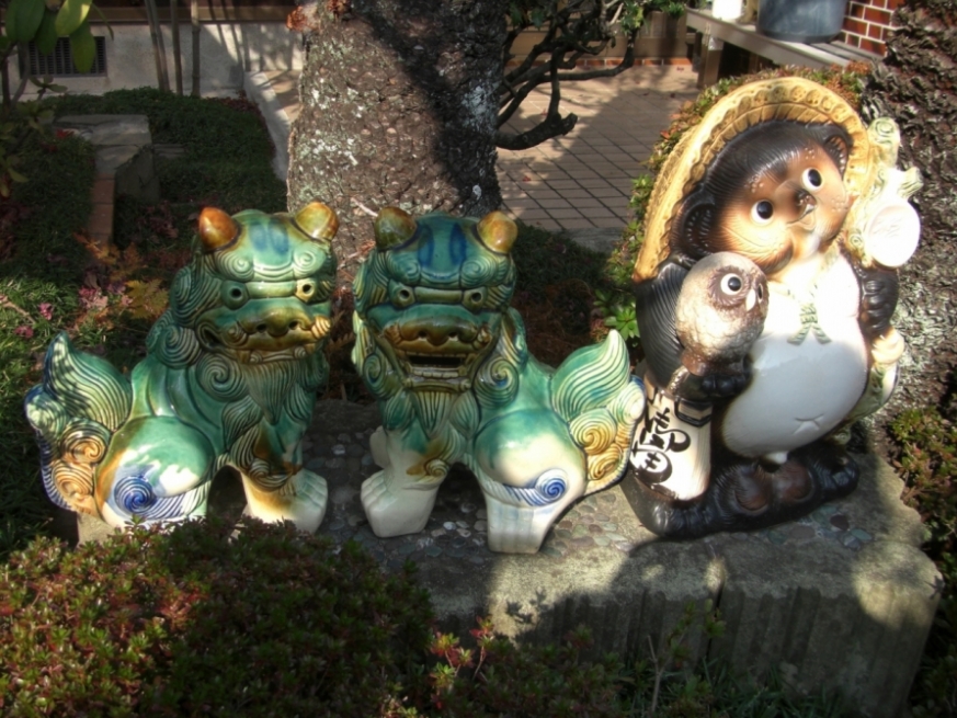 hanehane ①狛犬 阿吽 一対 石像 玄関先 庭 狛犬阿吽一対石像玄関先庭