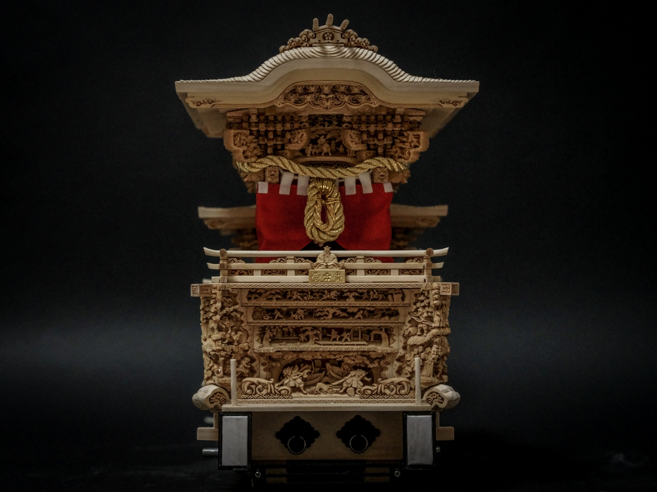 沼町先代地車1/20モデル - ミニだんじり製作 織広堂