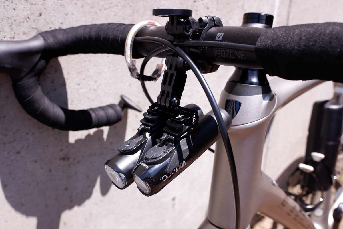 レックマウントでライト2灯体制 | カナジテ！～ロードバイク日記