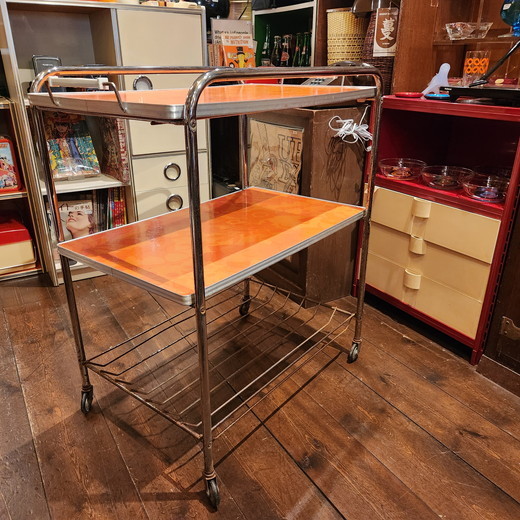 昭和レトロポップ 花柄キッチンワゴン - [Sold Out]過去の販売商品