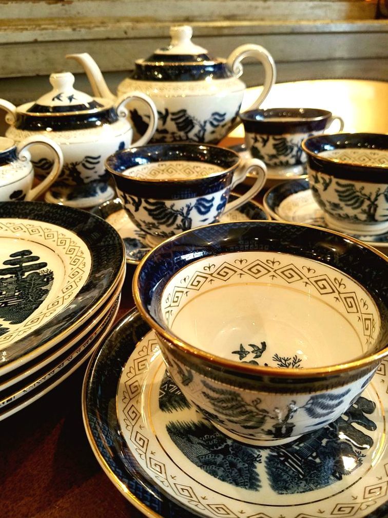 ニッコー・ダブルフェニックス「山水」ティーカップセット - [Sold Out