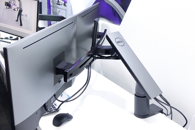 DELL、クロスバー採用のデュアルモニターアーム『MDA17』 | ヲチモノ