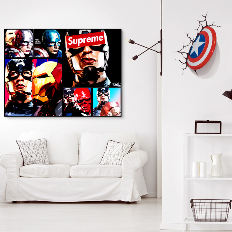 新品 シビルウォー ポップアートパネル 大型 2枚組セット 展示品 新品