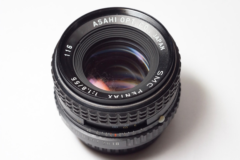 PentaxSpotmatic Fと明るいレンズf1.8/55mmTakumar