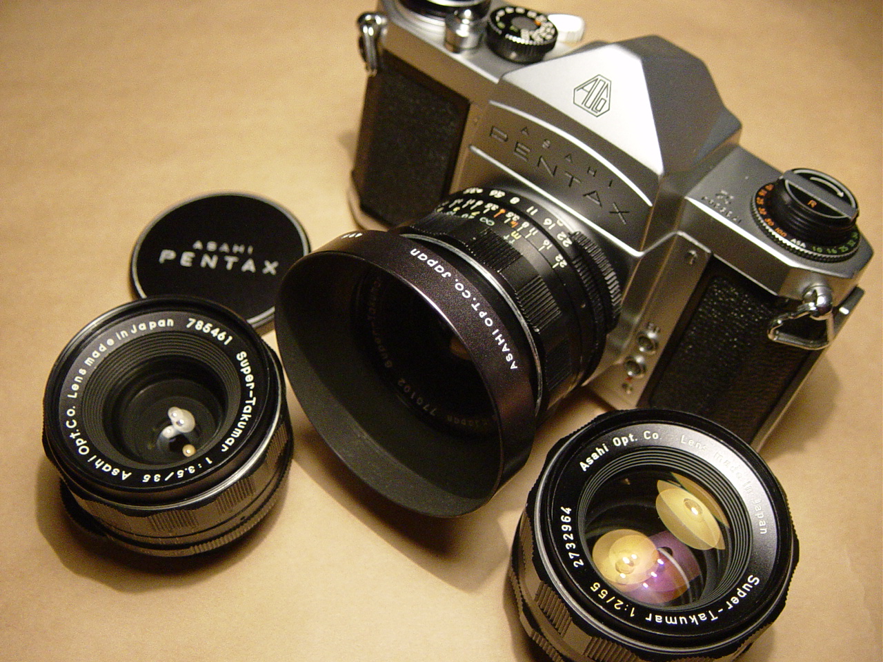 実写確認整備品】アサヒペンタックスSLB/K・スーパータクマー35mmf3.5